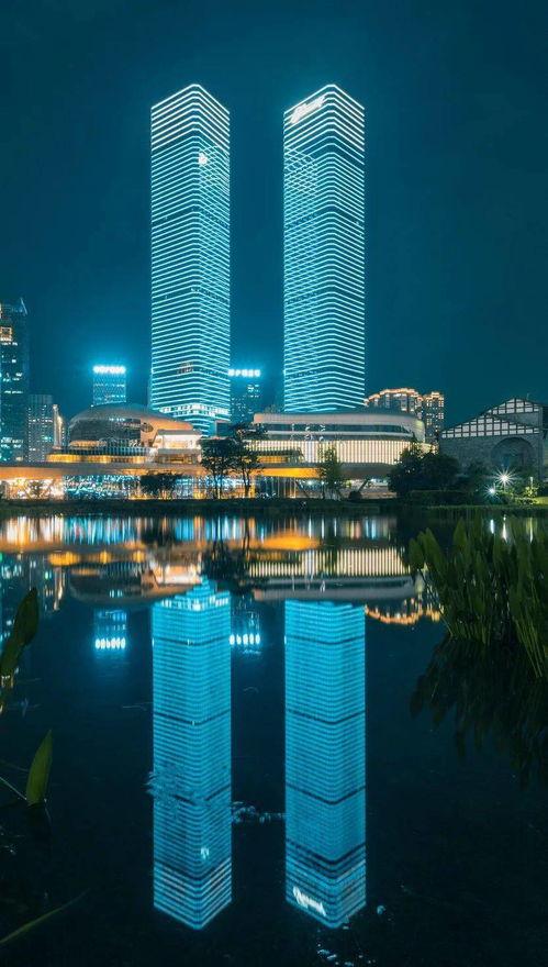 贵阳头条夜景图片,光影交织的都市画卷